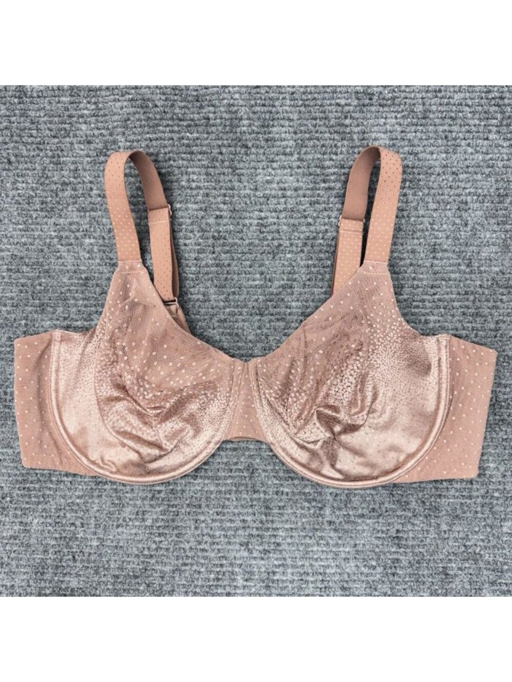 Wacoal Bra 44DD Back Appeal T-Shirt Pink 855303 Full Coverage Underwire Dot